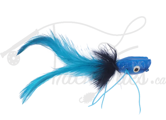 Surface Seducer Double Barrel Bass Popper Blue