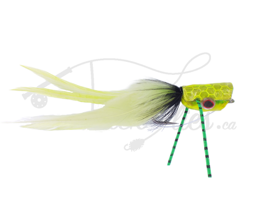 Surface Seducer Double Barrel Bass Popper Yellow/Chartreuse