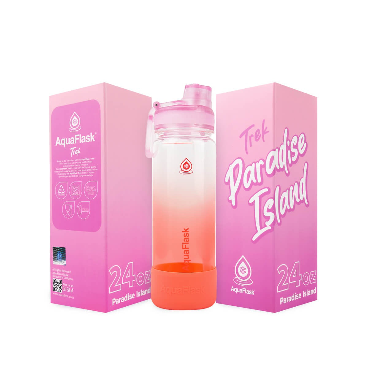 AquaFlask Trek V2 40oz Tritan Water Bottle – BPA-Free & Leak-Proof