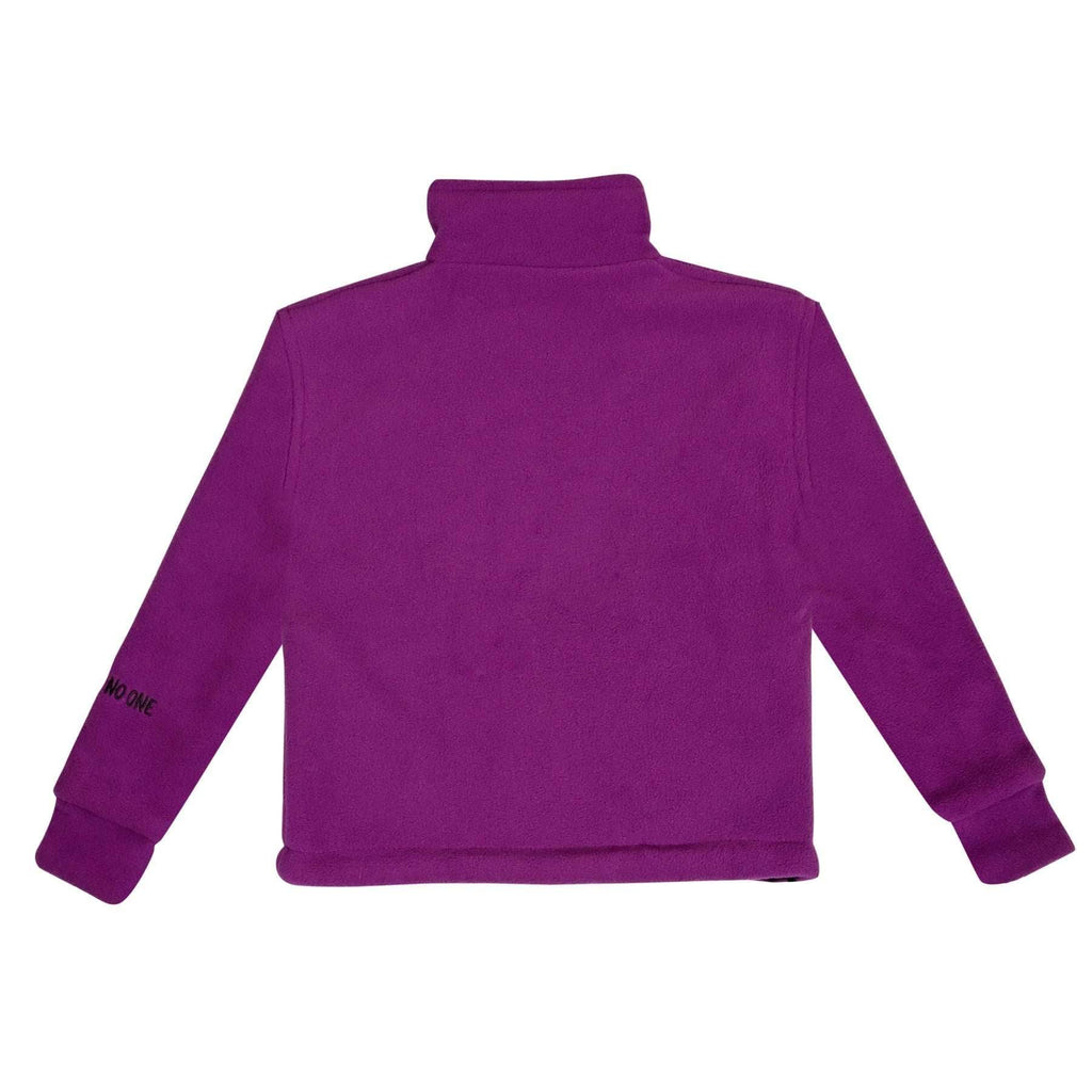 Kids Pokhara Reversible Black and Purple Fleece Sweater 200GSM