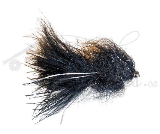 Tungsten Beadhead Leech Black/Silver