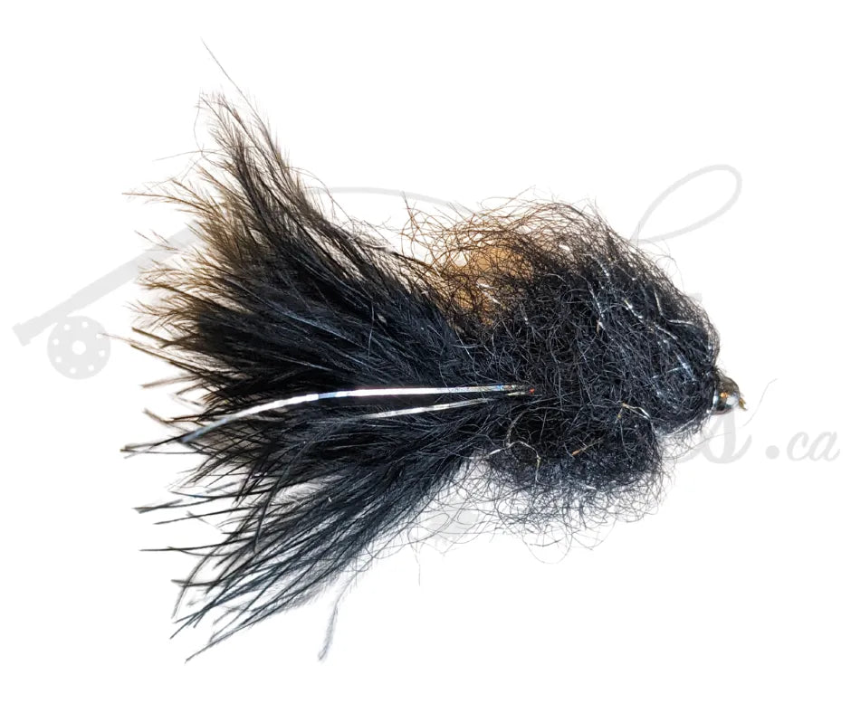 Tungsten Beadhead Leech Black/Silver