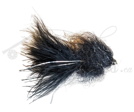 Tungsten Beadhead Leech Black/Silver