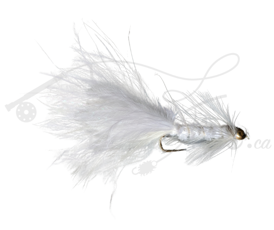 Tungsten Beadhead Woolly Bugger White