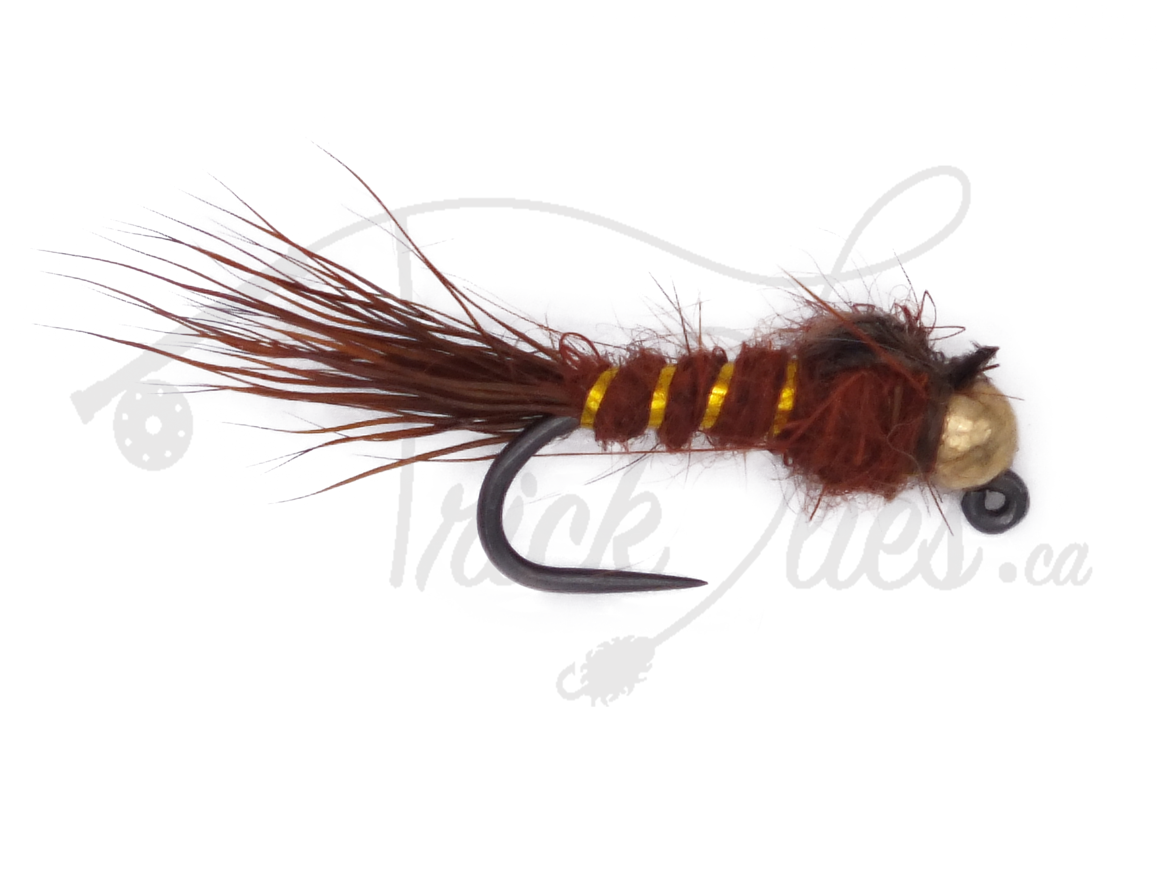 Tungsten Jighead Hare's Ear Brown Barbless