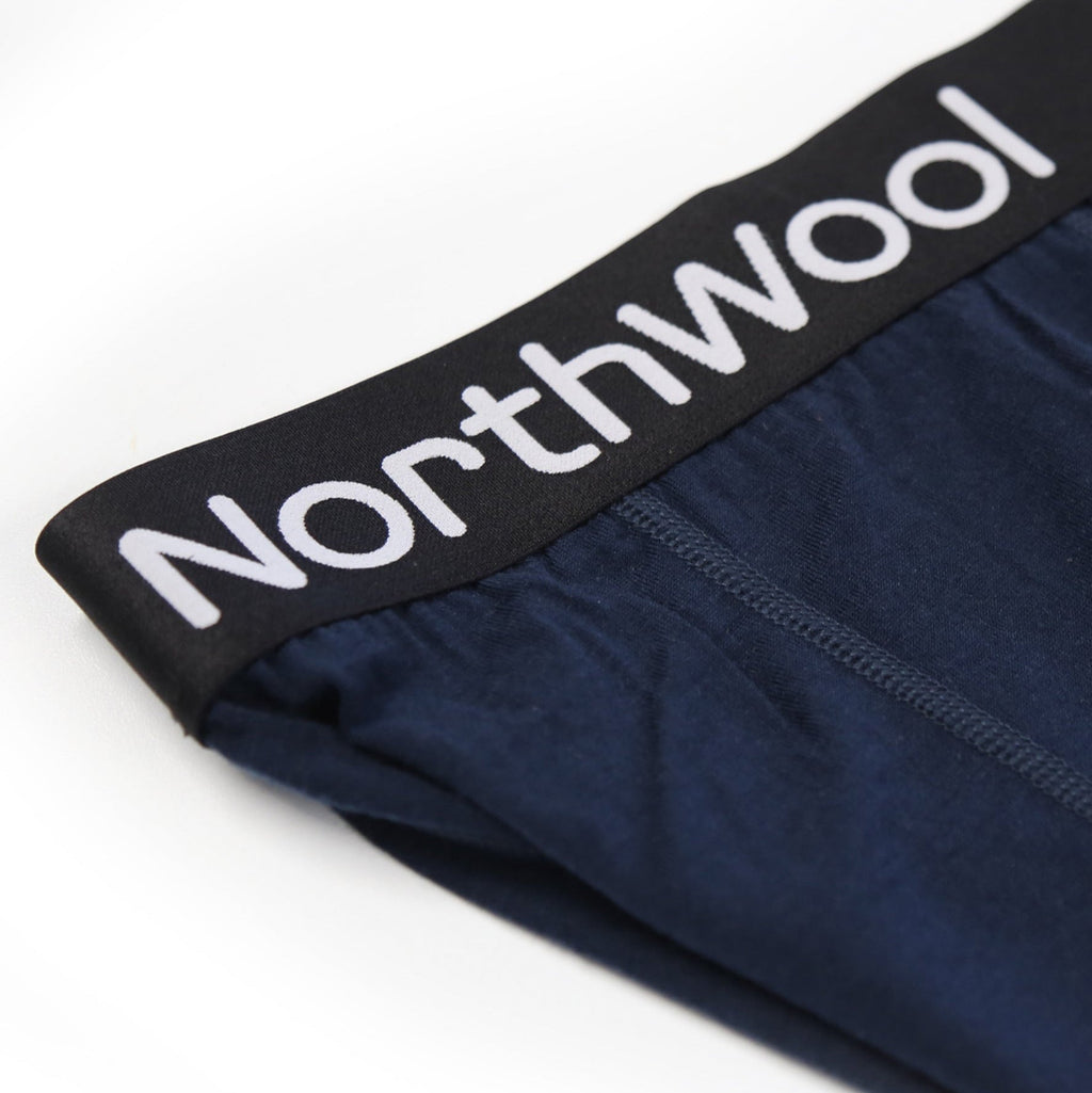 NorthWool Women's Merino Wool Thermal Leggings (Navy)