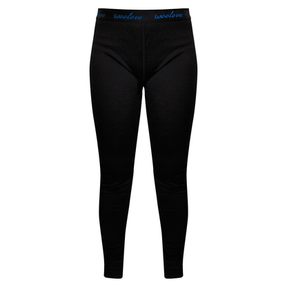 Women's 100% Merino Wool Long Underwear Base Layer Leggings 190 GSM - Midweight