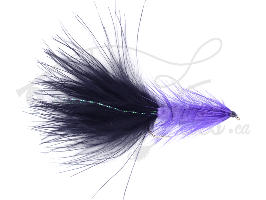 Woolly Bugger Black & Purple