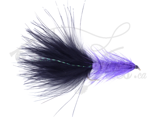 Woolly Bugger Black & Purple