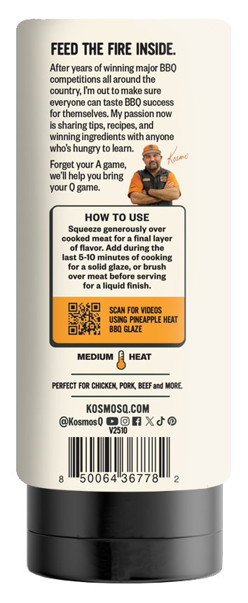Kosmos Q Pineapple Heat BBQ Glaze 21oz