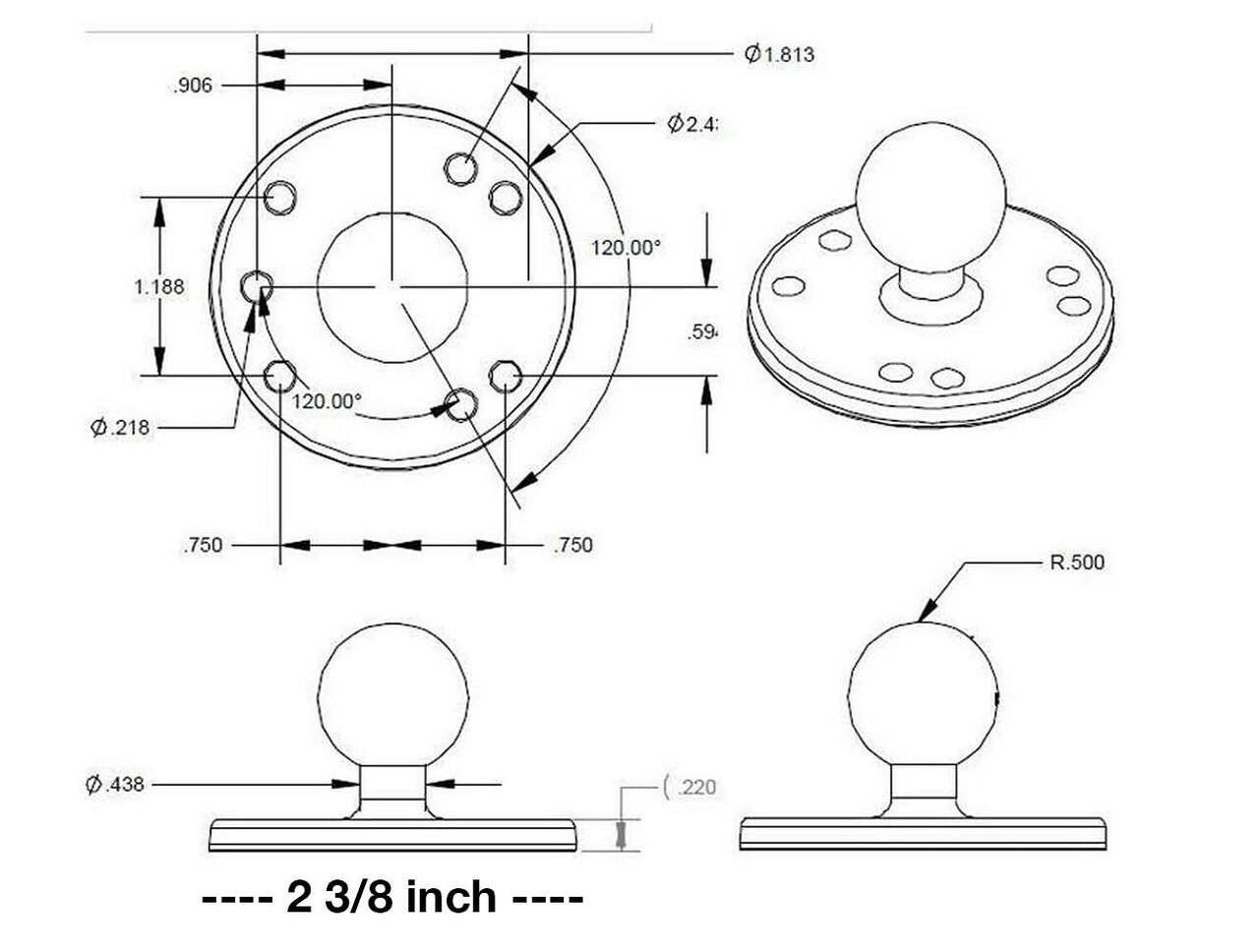 Bixpy Universal Kayak Adapter (K-1 & J-2 Motors)