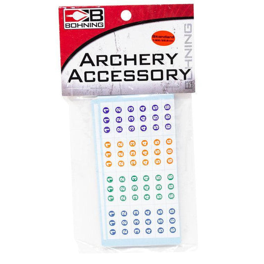 Bohning Archery Arrow Numbering Decal