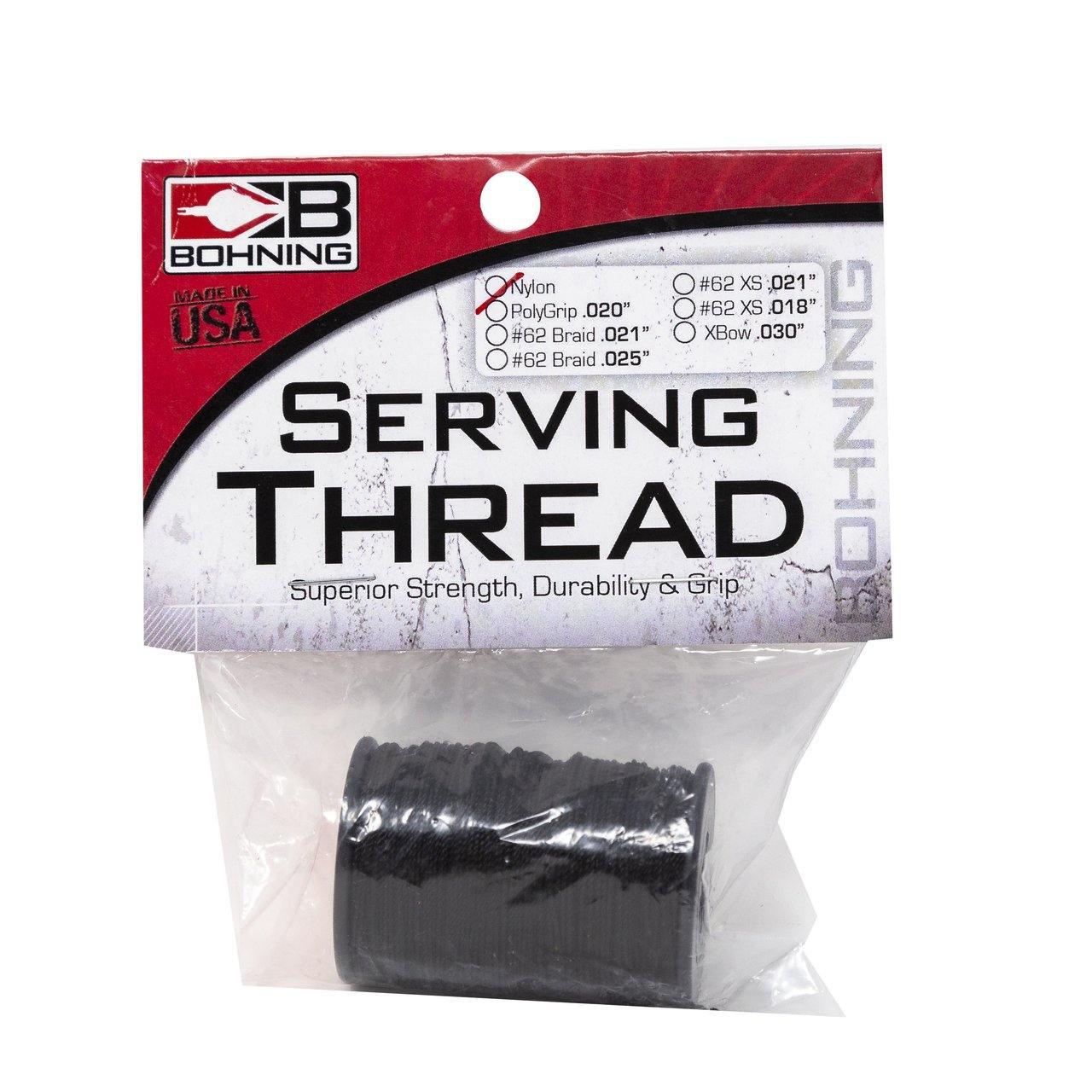 Bohning Archery Nylon Serving Thread, Black, .018"