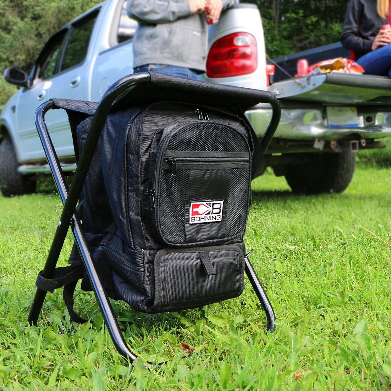 Bohning Archery Shooter Stool With Arrow Tubes/Umbrella Holder