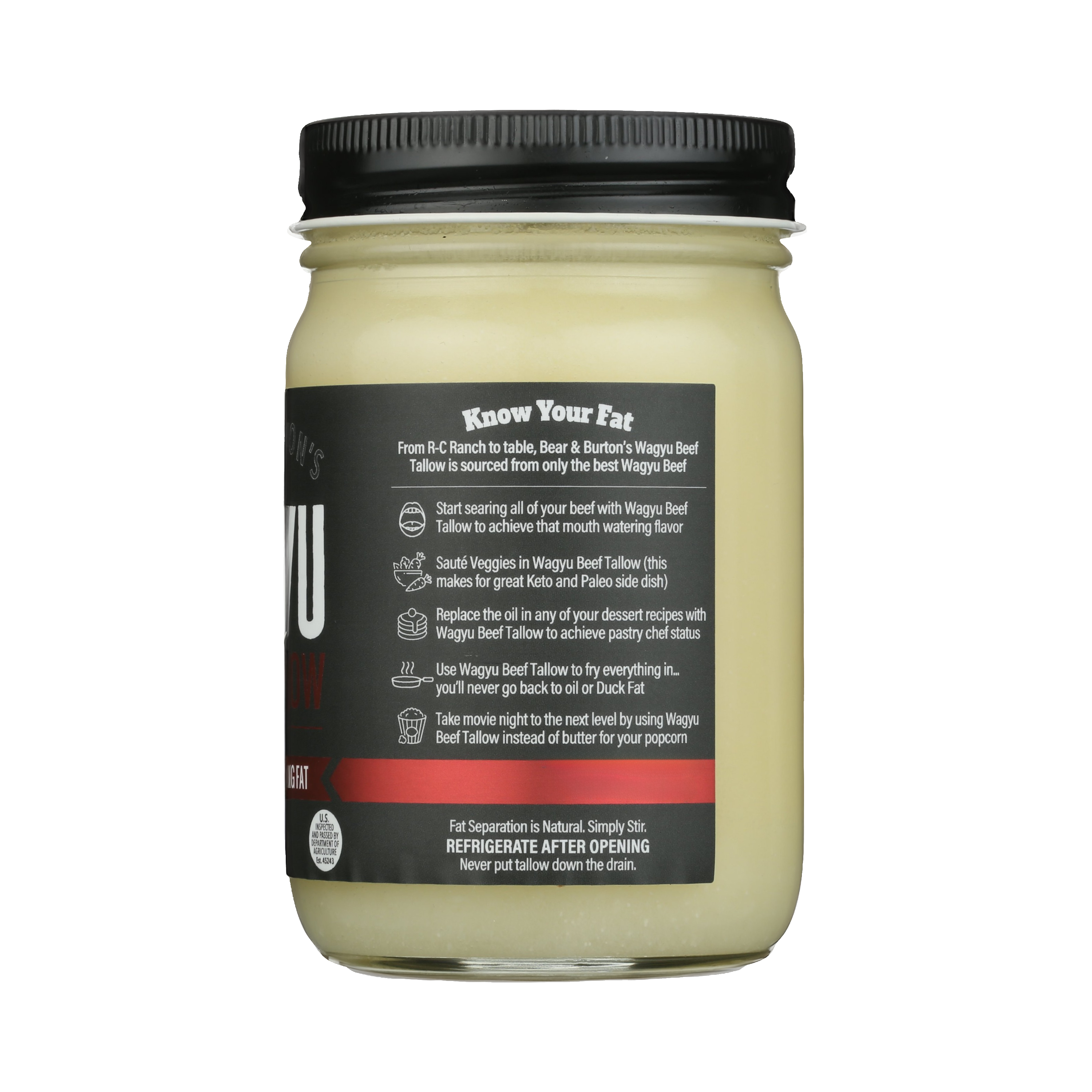 Bear & Burton's X RC Ranch Wagyu Beef Tallow