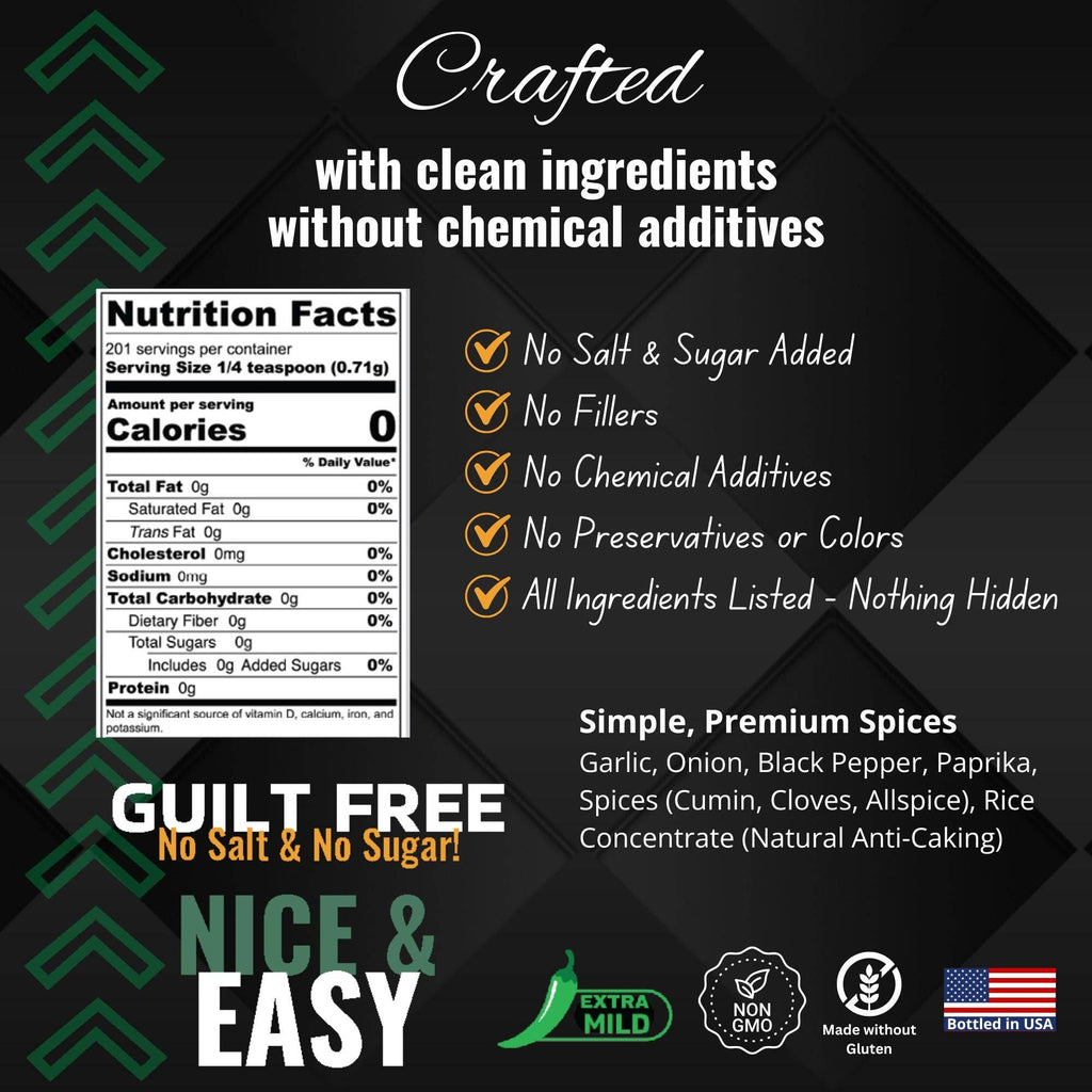 Shake to Elevate Guilt Free Nice & Easy No Salt & No Sugar Seasoning