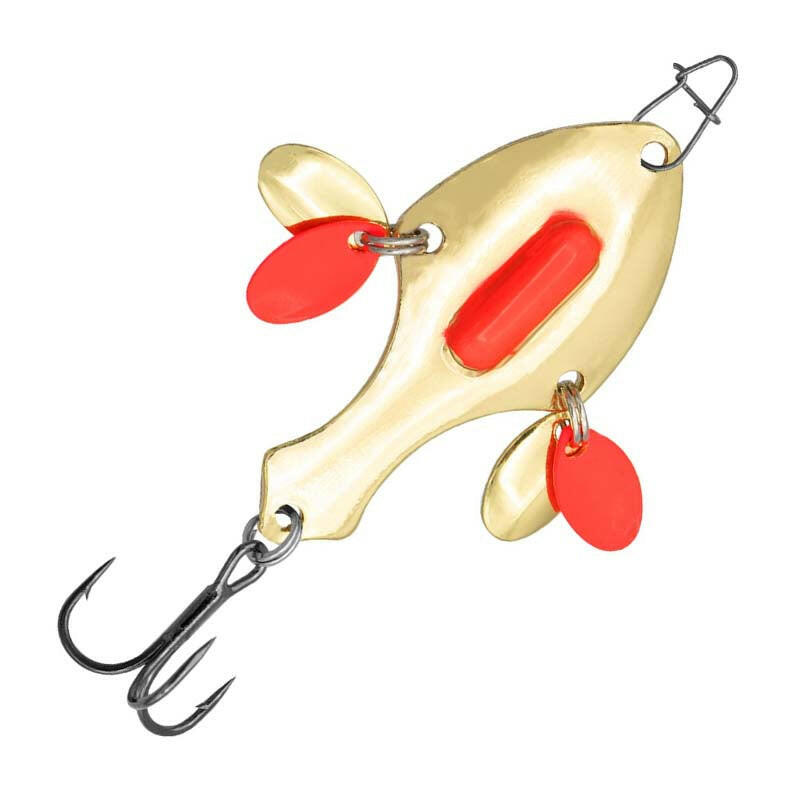 Euro-Tackle Spade Blades 1/4oz Gold & Red