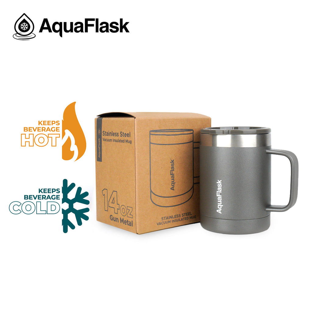 Aquaflask Thermal Insulated Lidded Mug With Handle 415ml (14 oz)