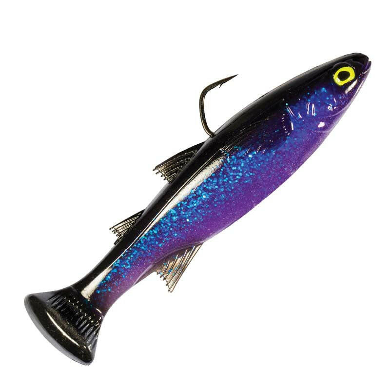 Z-Man 4.5" Mulletron LT Line-Through Top Hook Swimbait - Midnight Express