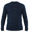 NorthWool Men's Merino Wool Long Sleeve Henley Base Layer Shirt 260 GSM