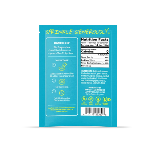 Dan‑O’s Ranch Dip Mix Packet