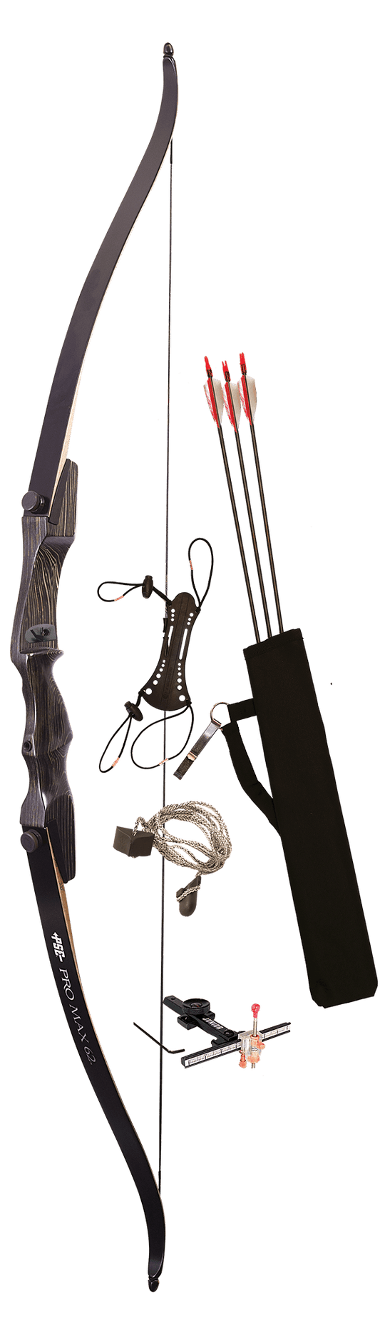 PSE Archery Pro Max 54" Traditional Recurve Bow Package