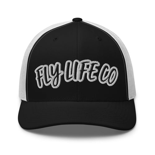 FLY LIFE CO - BLACKOUT TRUCKER HAT