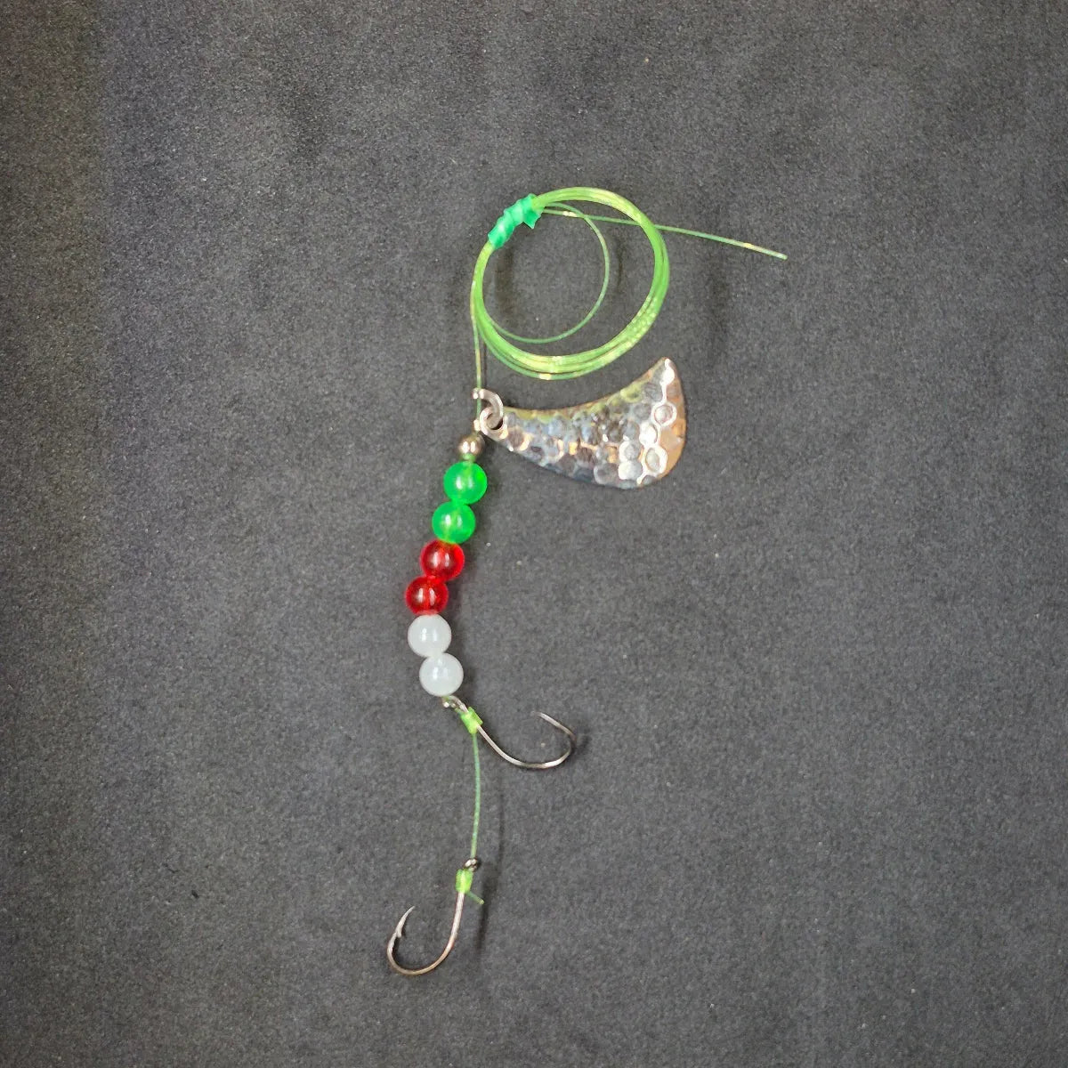 Spitfire Fishing Tomahawk Rigs #3 Double Circle Hooks chartreuse/white