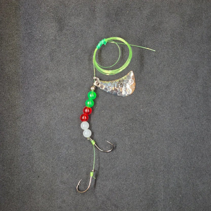 Spitfire Fishing Tomahawk Rigs #3 Double Circle Hooks chartreuse/white
