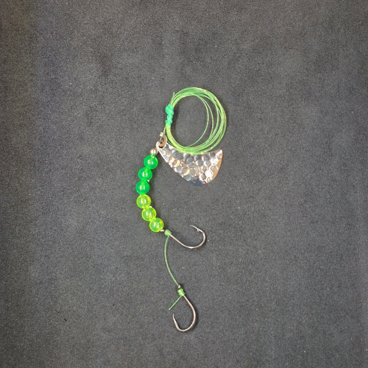 Spitfire Fishing Tomahawk Rigs #3 Double Circle Hooks chartreuse/green