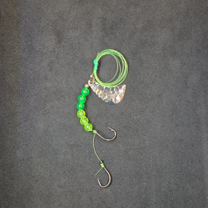 Spitfire Fishing Tomahawk Rigs #3 Double Circle Hooks chartreuse/green