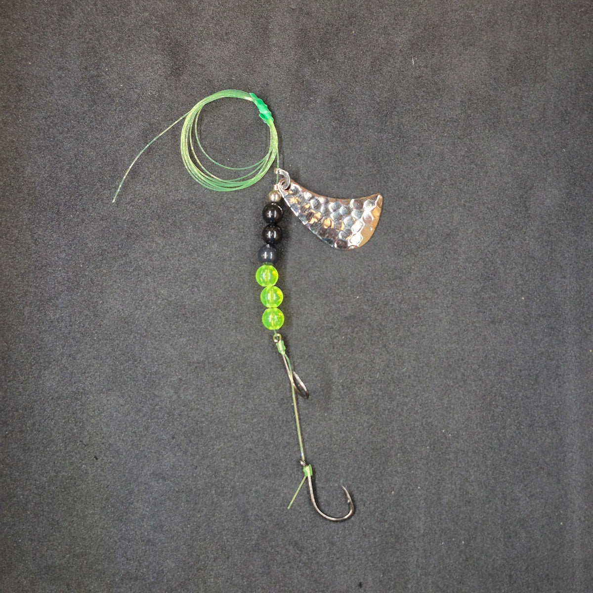 Spitfire Fishing Tomahawk Rigs #3 Double Circle Hooks chartreuse/black
