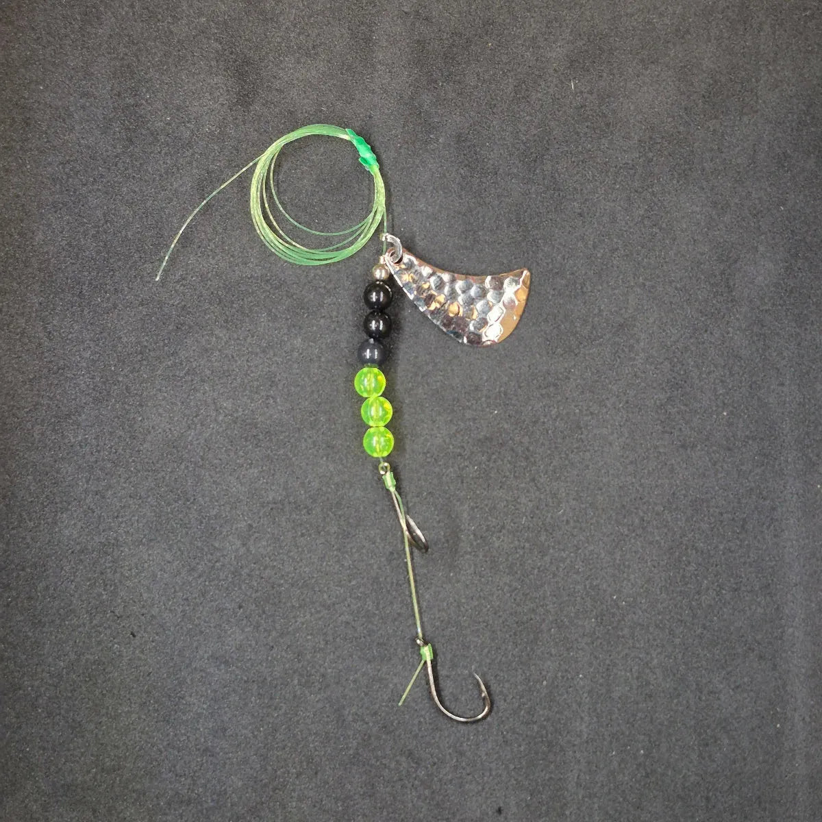 Spitfire Fishing Tomahawk Rigs #3 Double Circle Hooks chartreuse/black