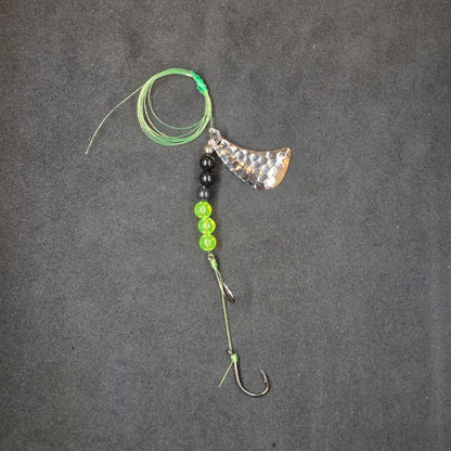 Spitfire Fishing Tomahawk Rigs #3 Double Circle Hooks chartreuse/black