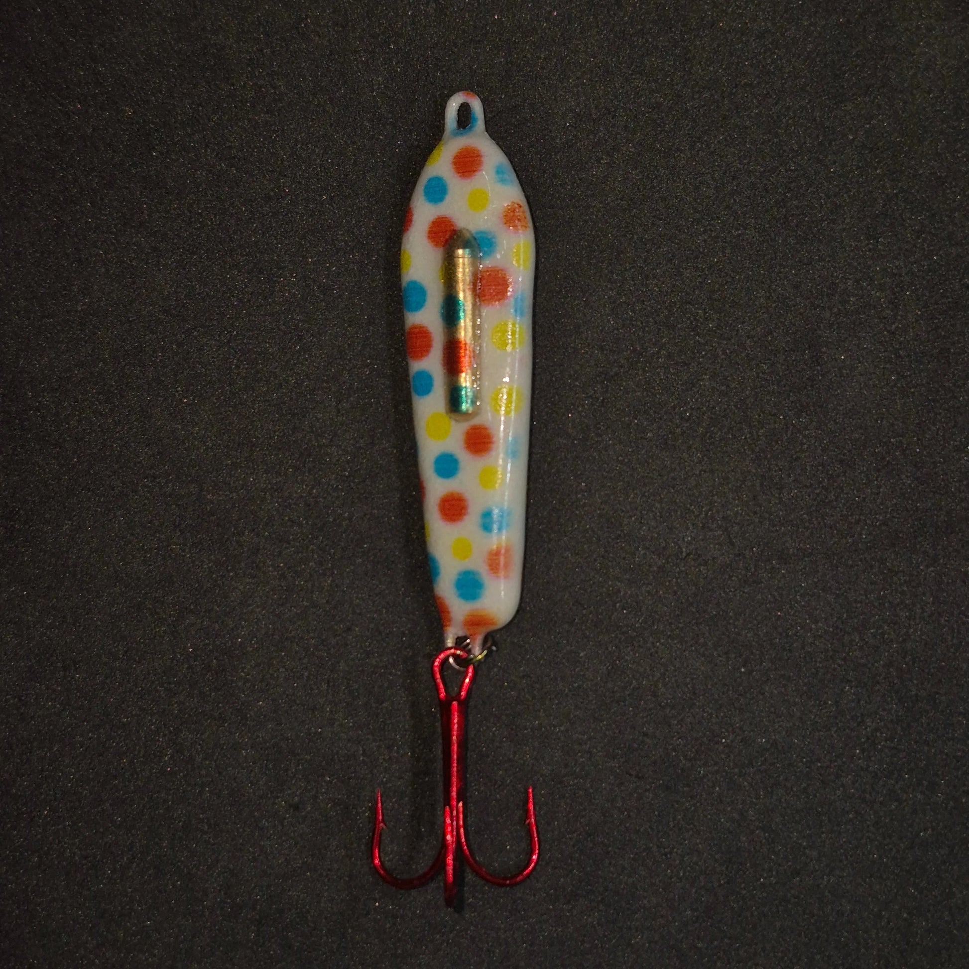 Big Sky Shotgun Rattle Spoon Wonderbread color on black background.
