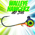 Walleye Hawgerz HD - Purple Tiger - 3 Pack .