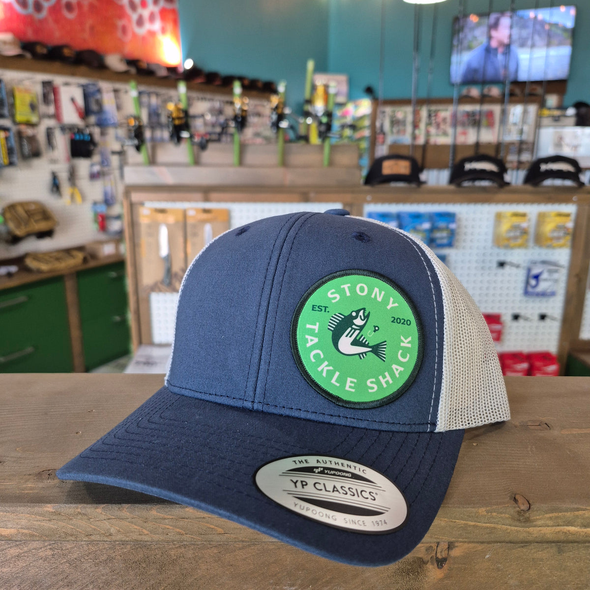 Stony Tackle Shack Logo Snap Back Trucker Hats