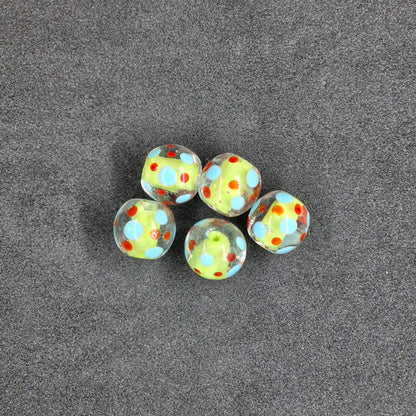 Glass Fishing Beads 5/pk for Whitefish, Trout, Perch, premium fishing beads