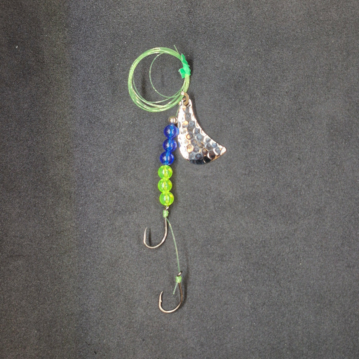 Spitfire Fishing Tomahawk Rigs #3 Double Circle Hooks chartreruse/blue