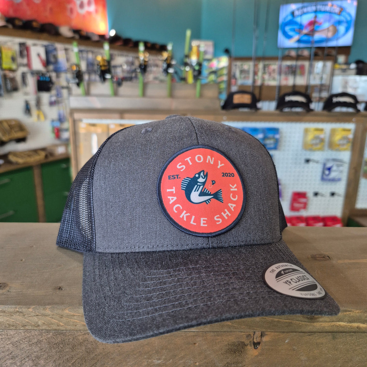 Stony Tackle Shack Logo Snap Back Trucker Hats