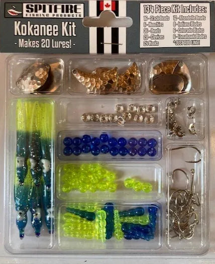 Spitfire Lures Kokanee Lure Making Set - Yellow & Blue Lure Making Kit