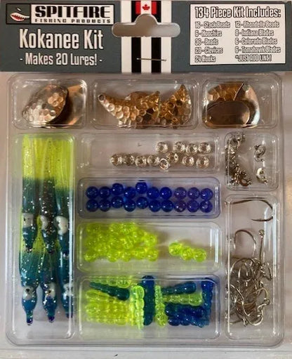 Spitfire Lures Kokanee Lure Making Set - Yellow & Blue Lure Making Kit