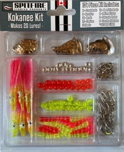 Spitfire Lures Kokanee Lure Making Set - Yellow & Pink Lure Making Kit