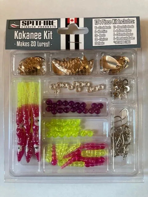 Spitfire Lures Kokanee Lure Making Set - Yellow & Purple Lure Making Kit