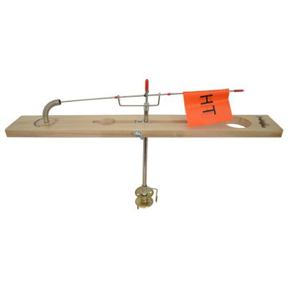 HT Husky Wooden Tip-Up with Deluxe Trip Wire & Metal Spool