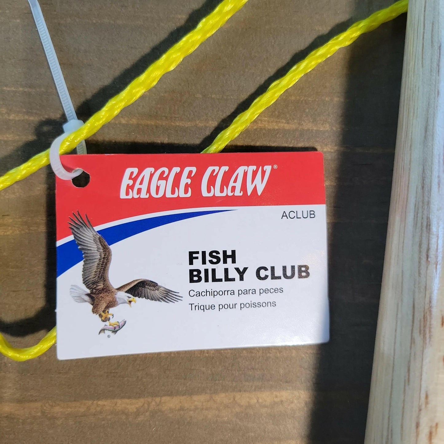 Eagle Billy Club Wooden Fish Club/Bonker tag