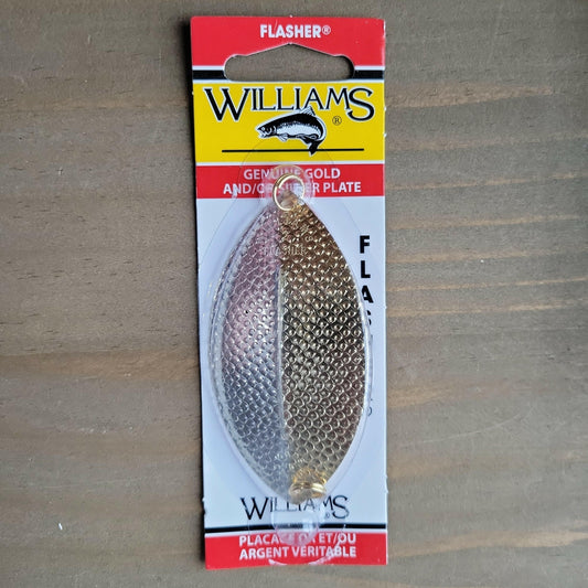 Williams 1/2oz Flasher Dimpled Silver/Gold 3-3/8"