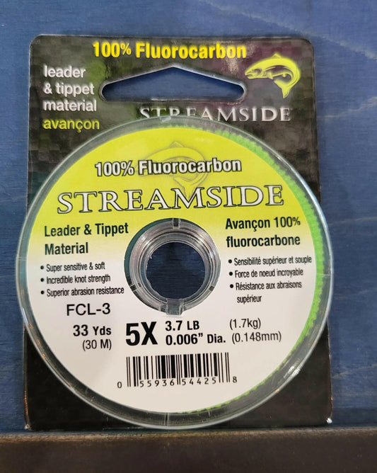 Streamside Fluorocarbon Leader & Tippet Material 3.7lb 30m.