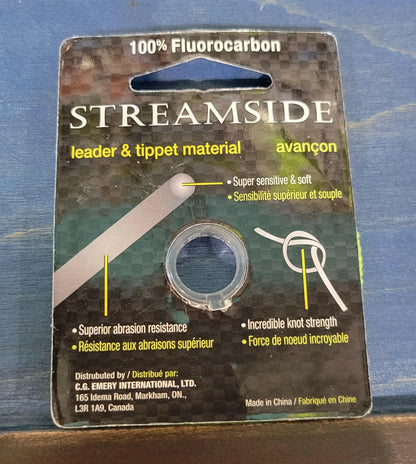 Streamside Fluorocarbon Leader & Tippet Material 3.7lb 30m.