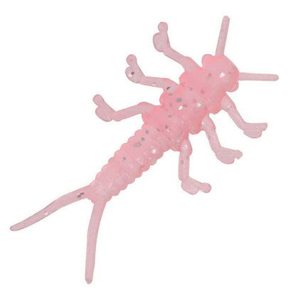 Euro-Tackle Stone Fly (plecopteran larvae) Pheromone Scented Soft Plastic Baits Pink